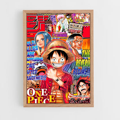 one-piece-4 cadre Bois clair