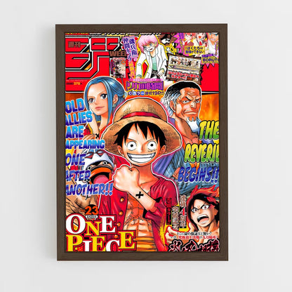one-piece-4 cadre Bois foncé