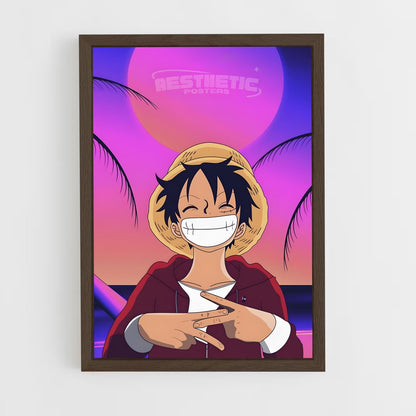 one-piece-5 cadre Bois foncé