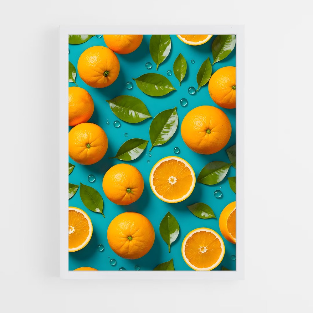 orange-1 cadre Blanc