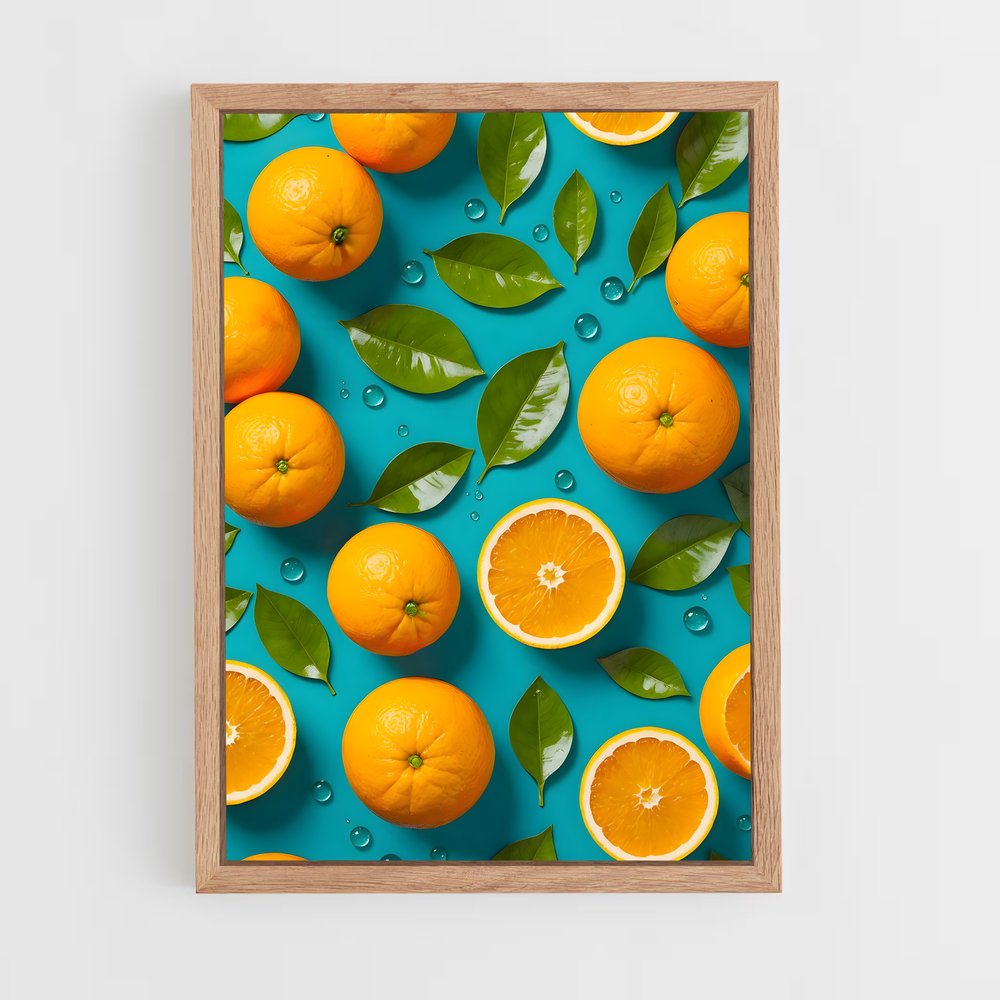 orange-1 cadre Bois clair