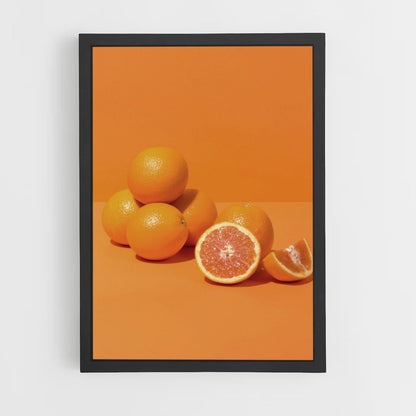 Orange minimalistisches Poster