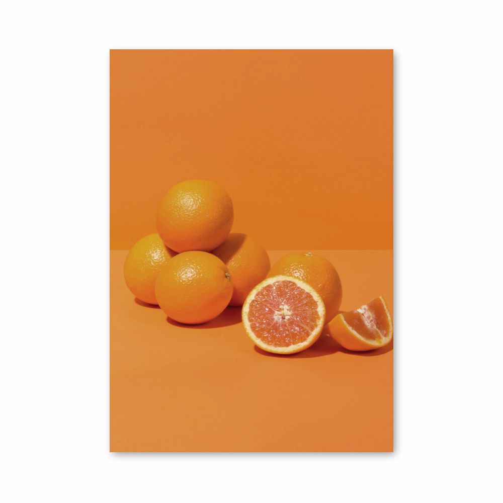 Orange minimalistisches Poster