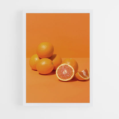 Orange minimalistisches Poster