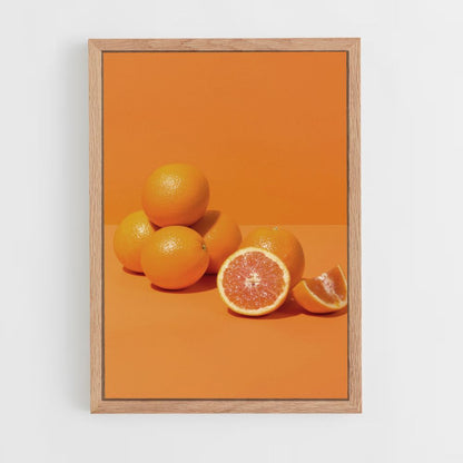 Orange minimalistisches Poster