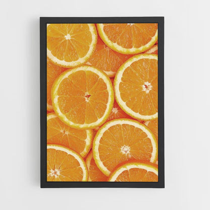 Poster mit Orangenscheiben