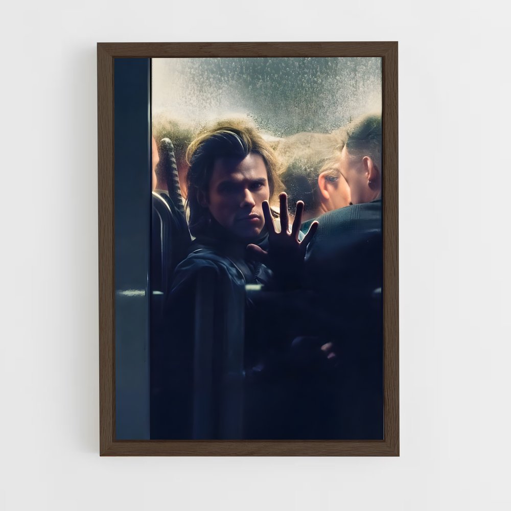 orelsan-4 cadre Bois foncé