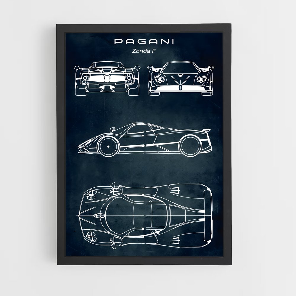 pagani-14 cadre Noir