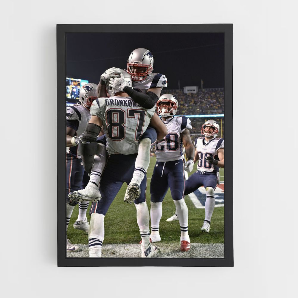 Poster Sieg der New England Patriots