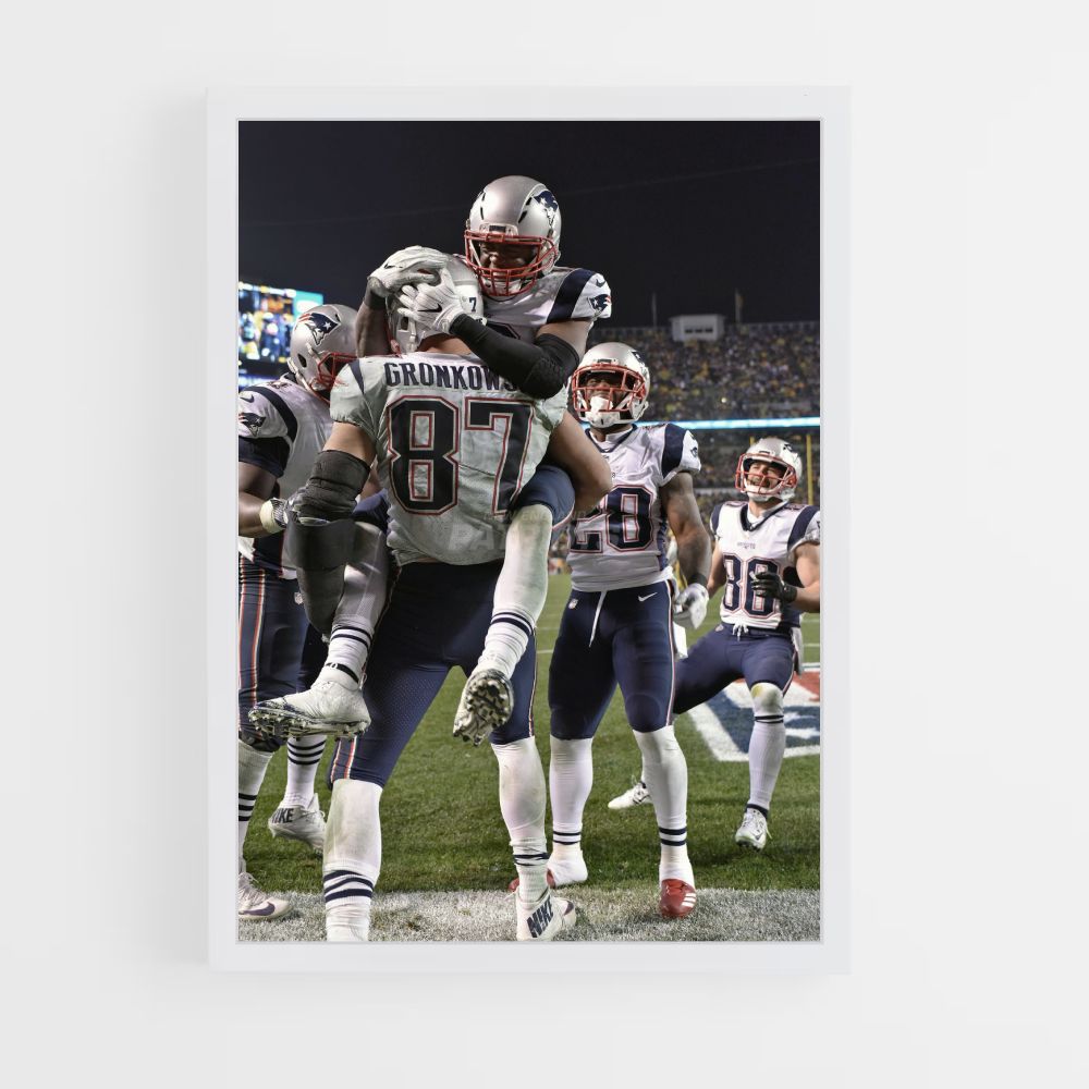 Poster Sieg der New England Patriots