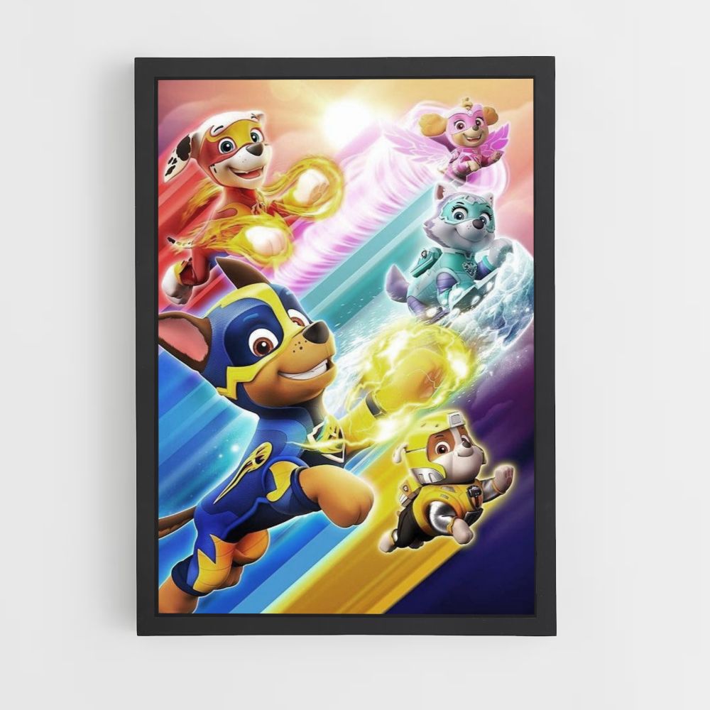 Poster Paw Patrol Flug