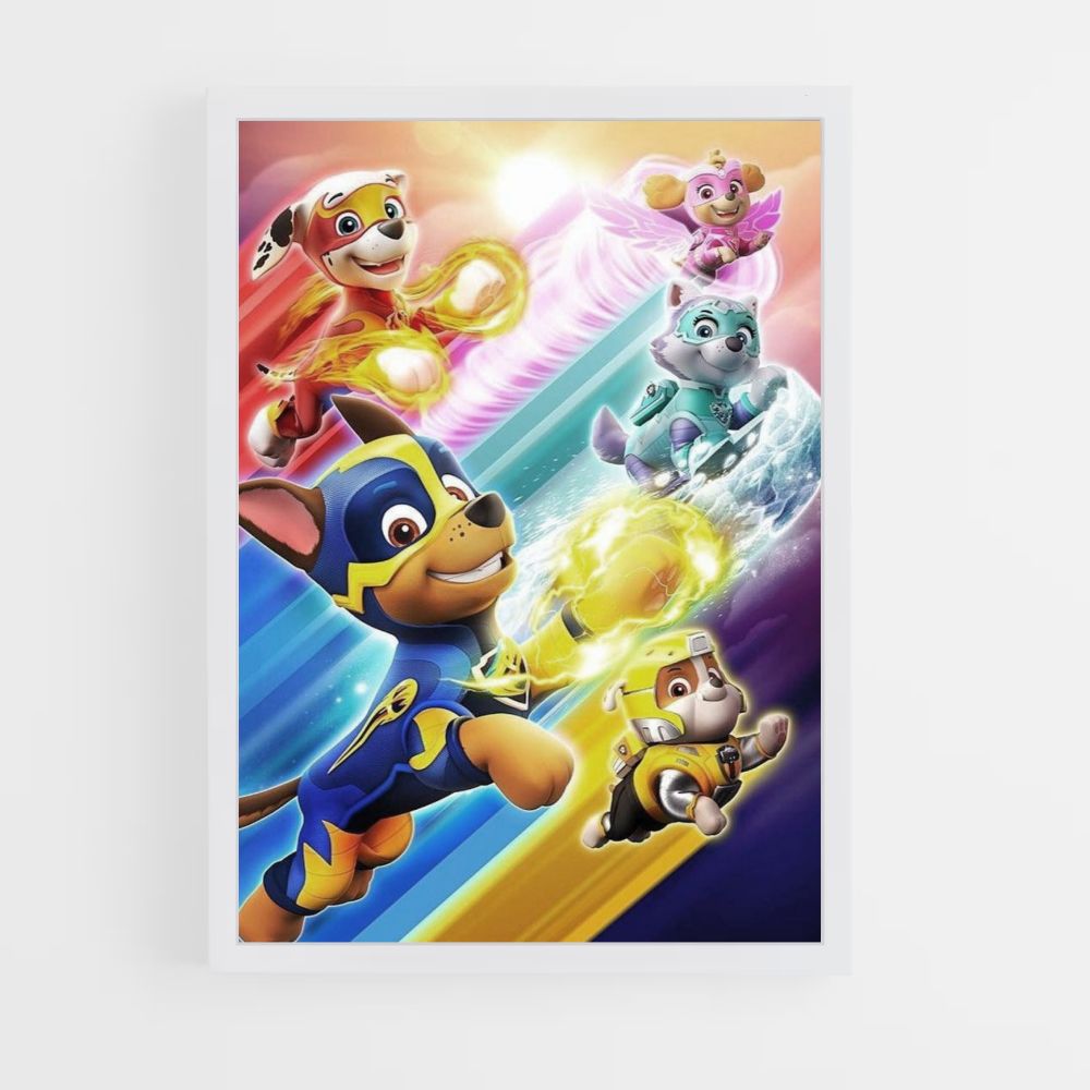 Poster Paw Patrol Flug