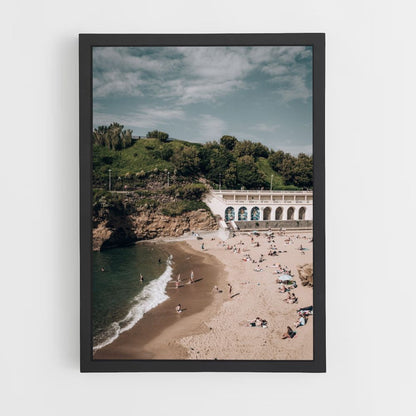 Poster zum Strand von Biarritz