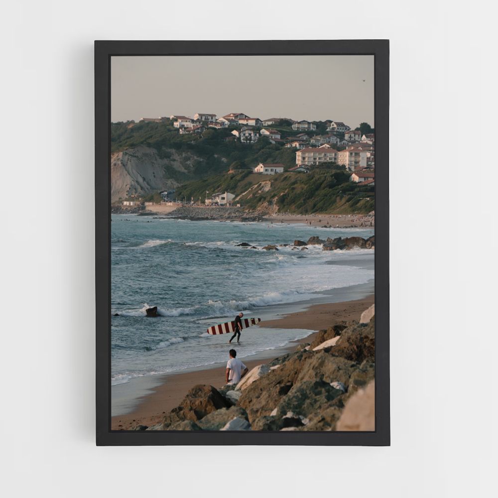 Baskisches Surfplakat