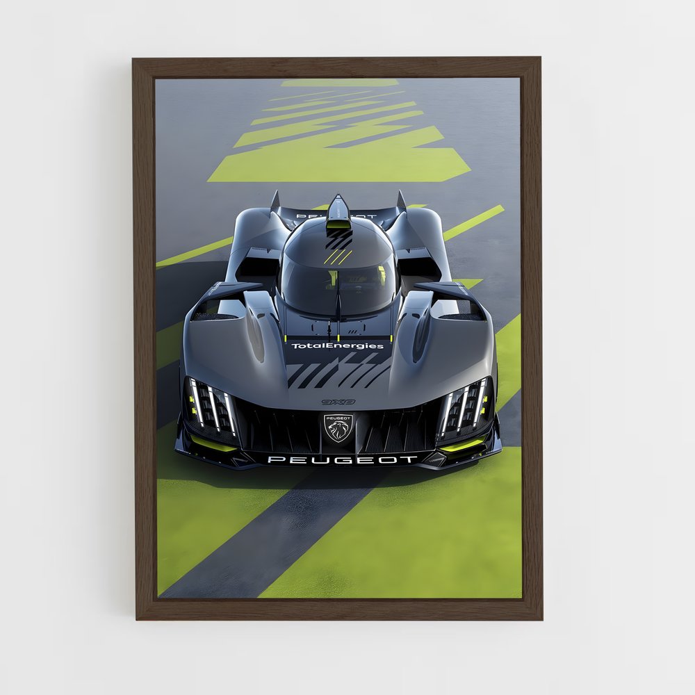 peugeot-15 cadre Bois foncé