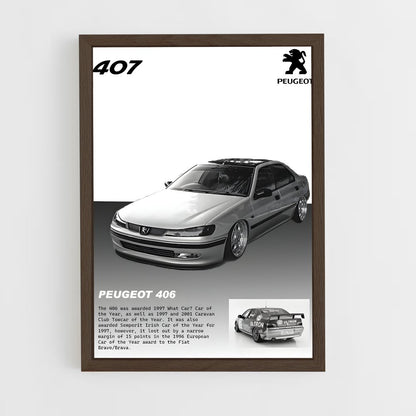 peugeot-16 cadre Bois foncé