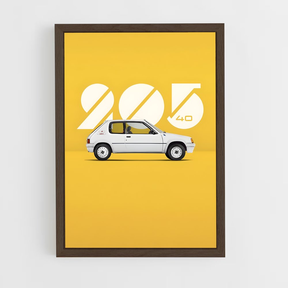 peugeot-3 cadre Bois foncé
