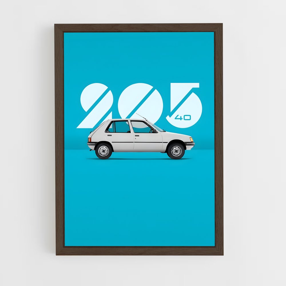 peugeot-9 cadre Bois foncé