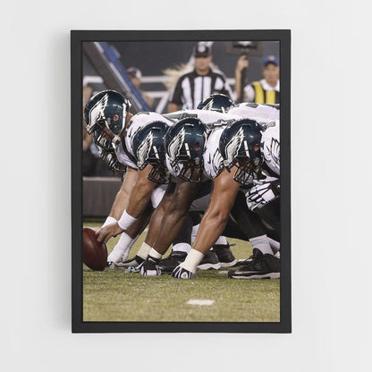 Fußballplakat der US Eagles