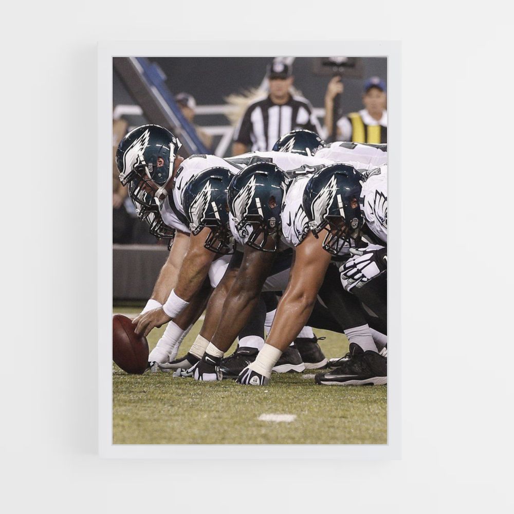 Fußballplakat der US Eagles