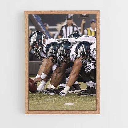 Fußballplakat der US Eagles