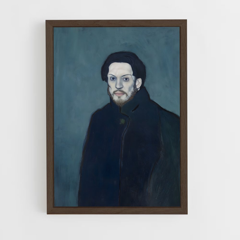 picasso-1 cadre Bois foncé
