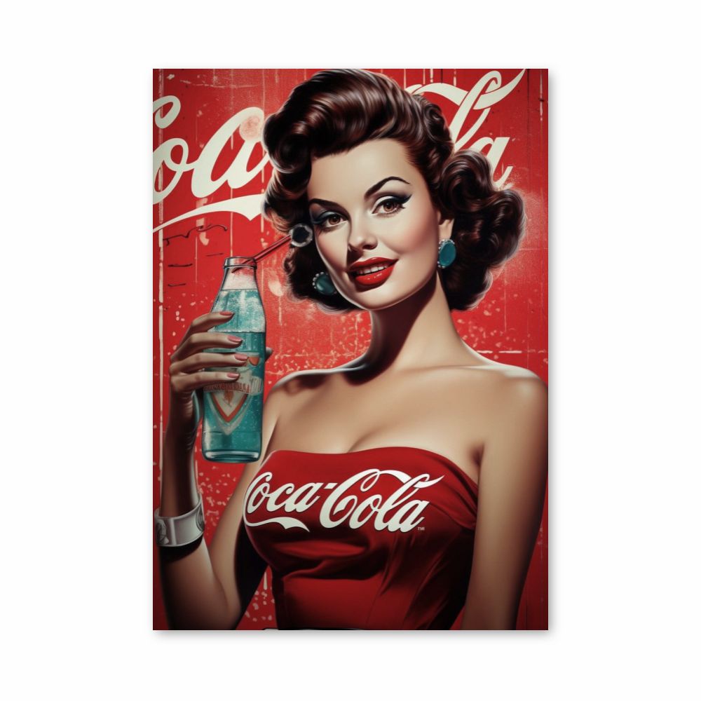 Coca-Cola-Pin-Up-Poster