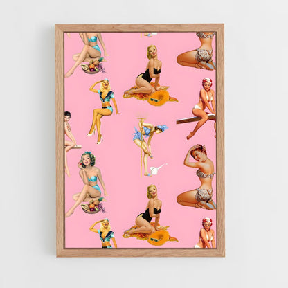 pin-up-5 cadre Bois clair