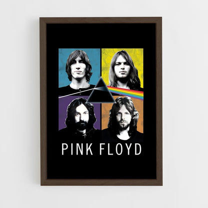 pink-floyd-2 cadre Bois foncé