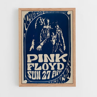 pink-floyd-4 cadre Bois clair