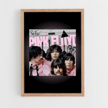 pink-floyd-7 cadre Bois clair