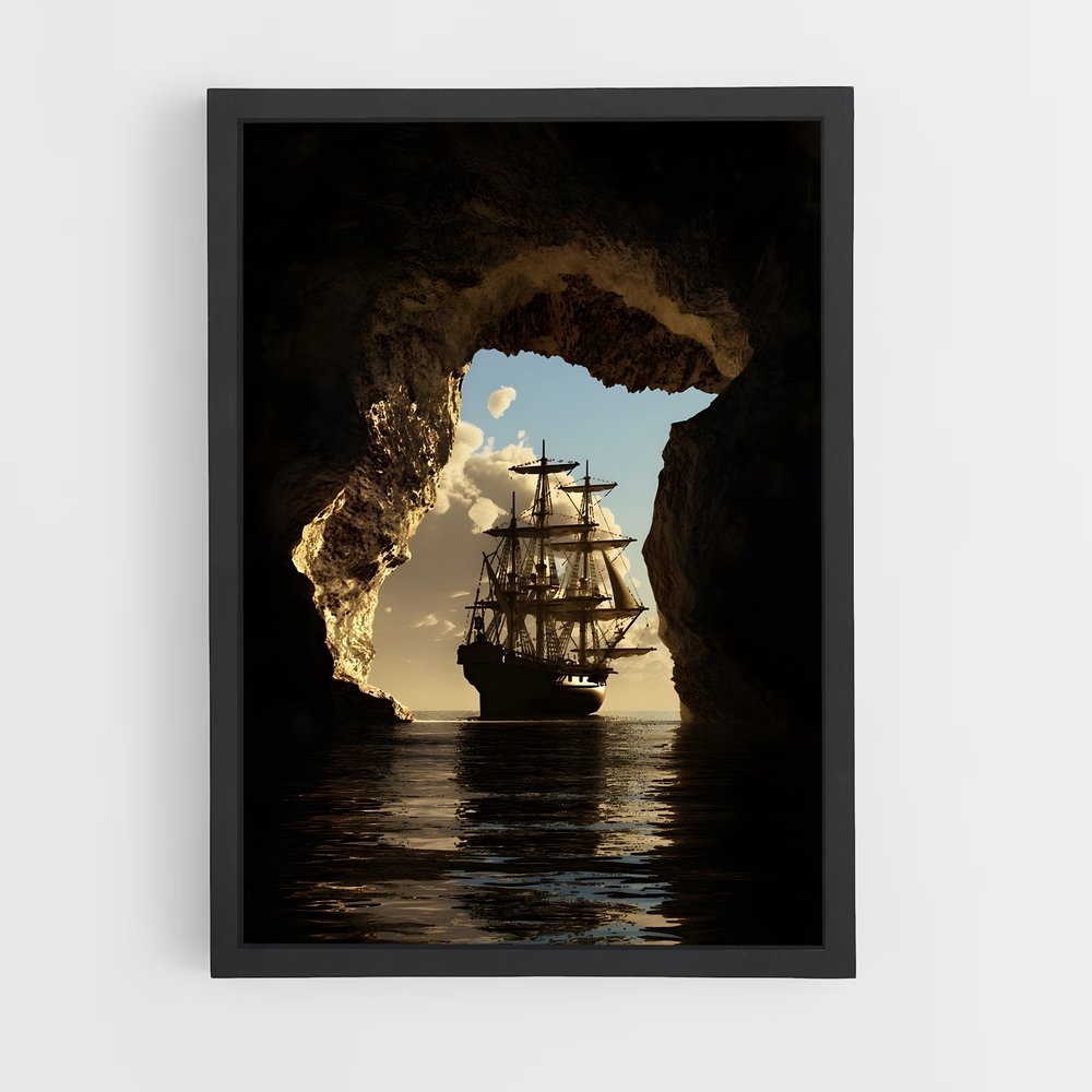 pirate-boat-15 cadre Noir