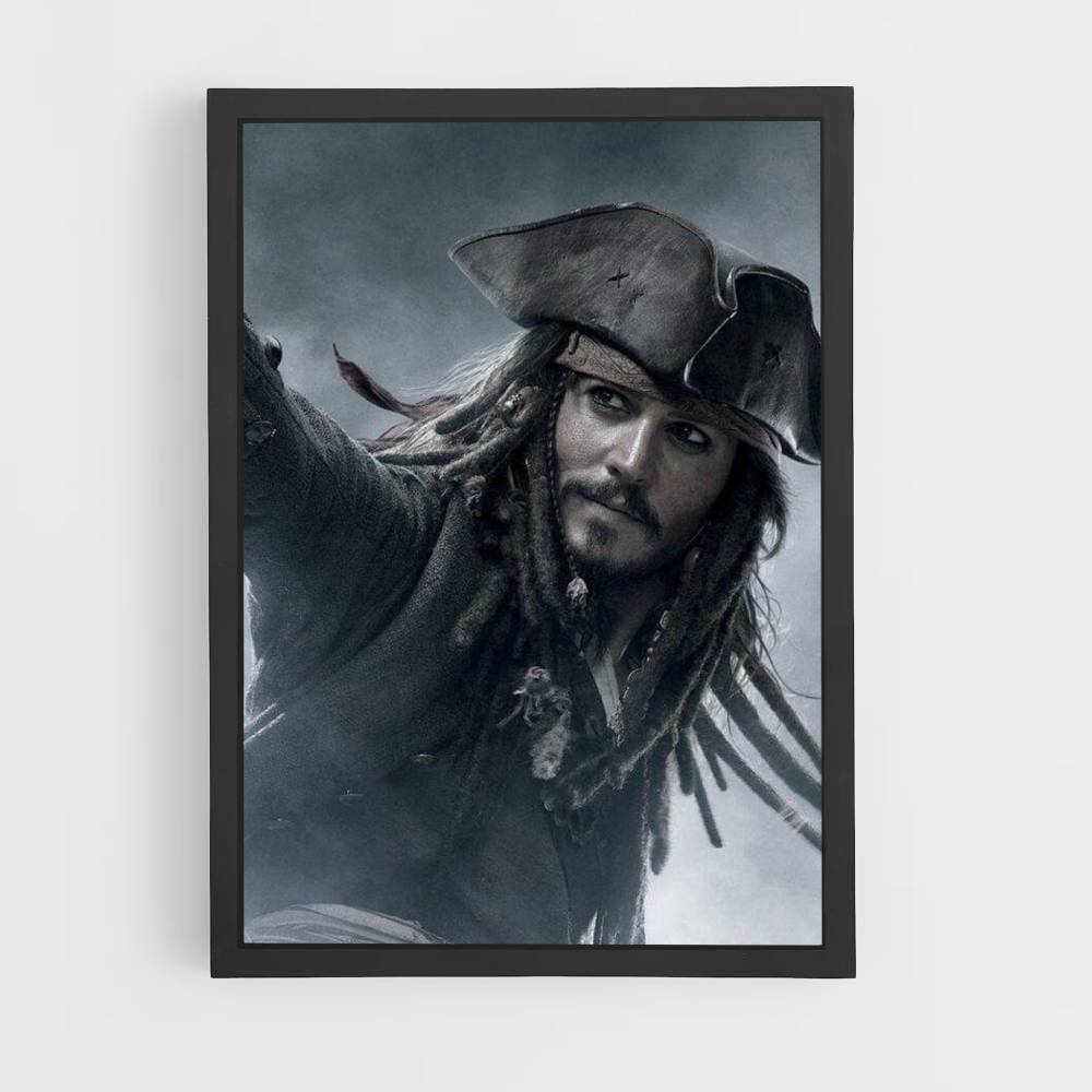 Poster Jack Sparrow Grey