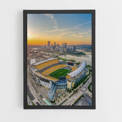 Stadionplakat der Pittsburgh Steelers