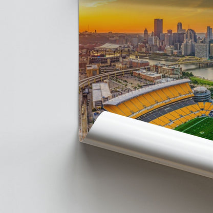 Stadionplakat der Pittsburgh Steelers