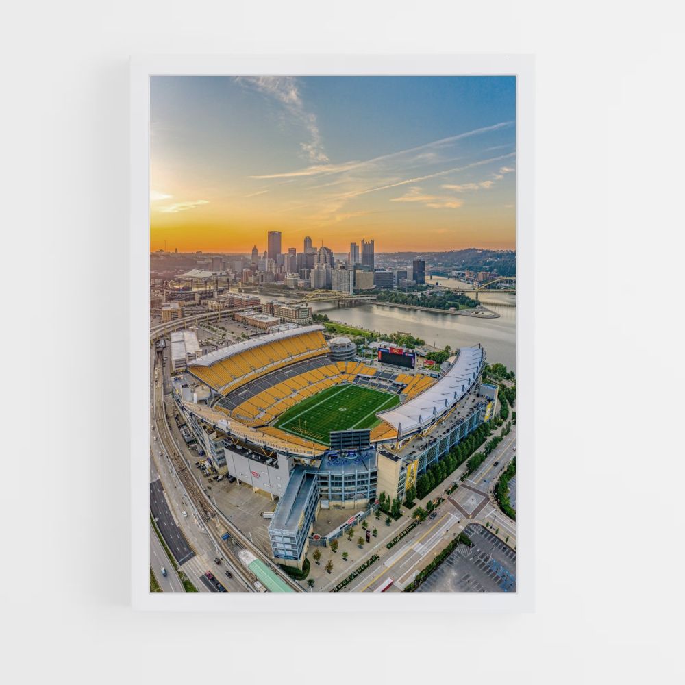 Stadionplakat der Pittsburgh Steelers