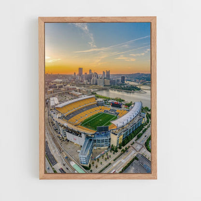 Stadionplakat der Pittsburgh Steelers