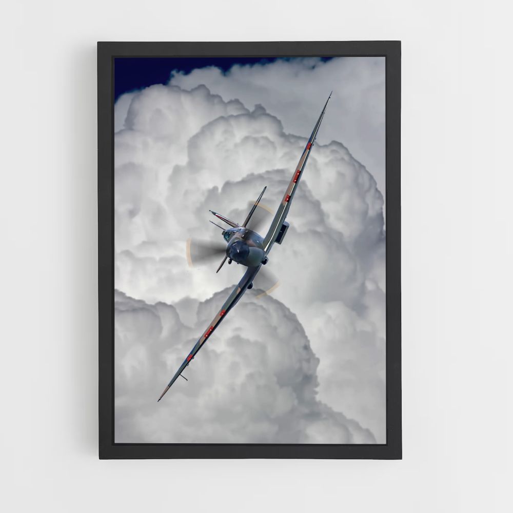 Poster mit Flugzeugen aus dem 2. Weltkrieg