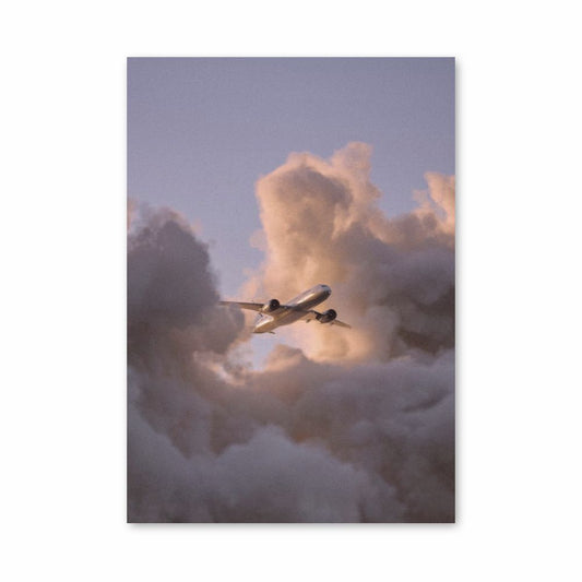 Flugzeuge Wolken Poster