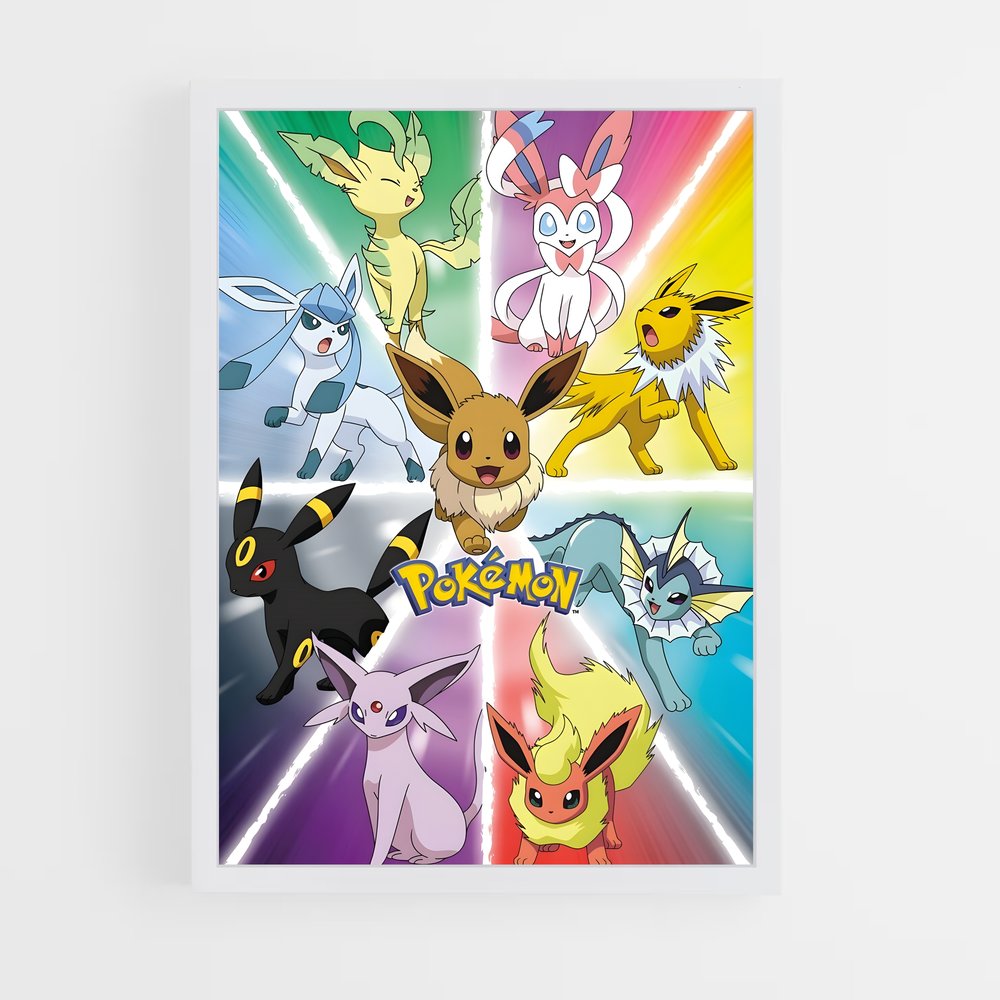 pokemon-12 cadre Blanc