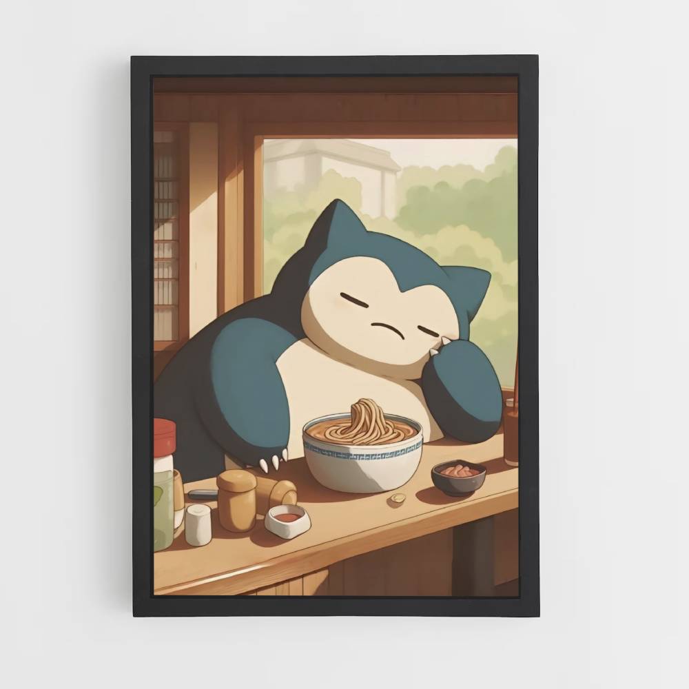 Poster Snorlax Ramen