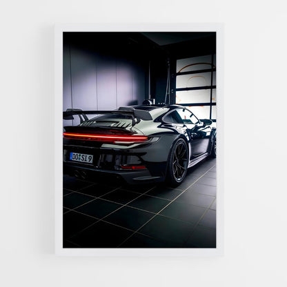 porsche-2 cadre Blanc