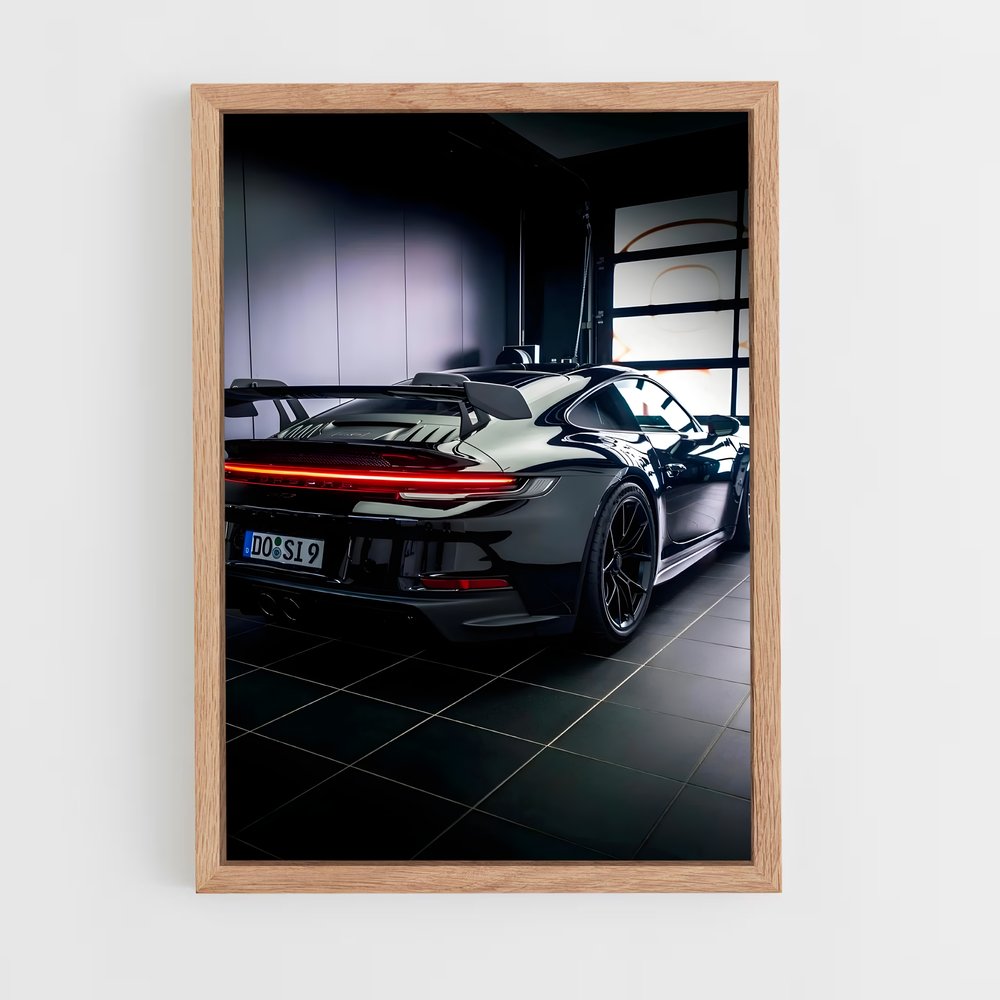 porsche-2 cadre Bois clair