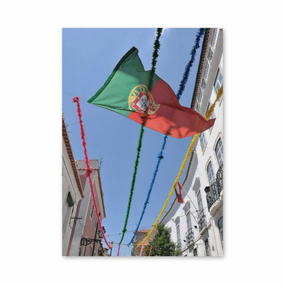 Poster mit Portugal-Flagge