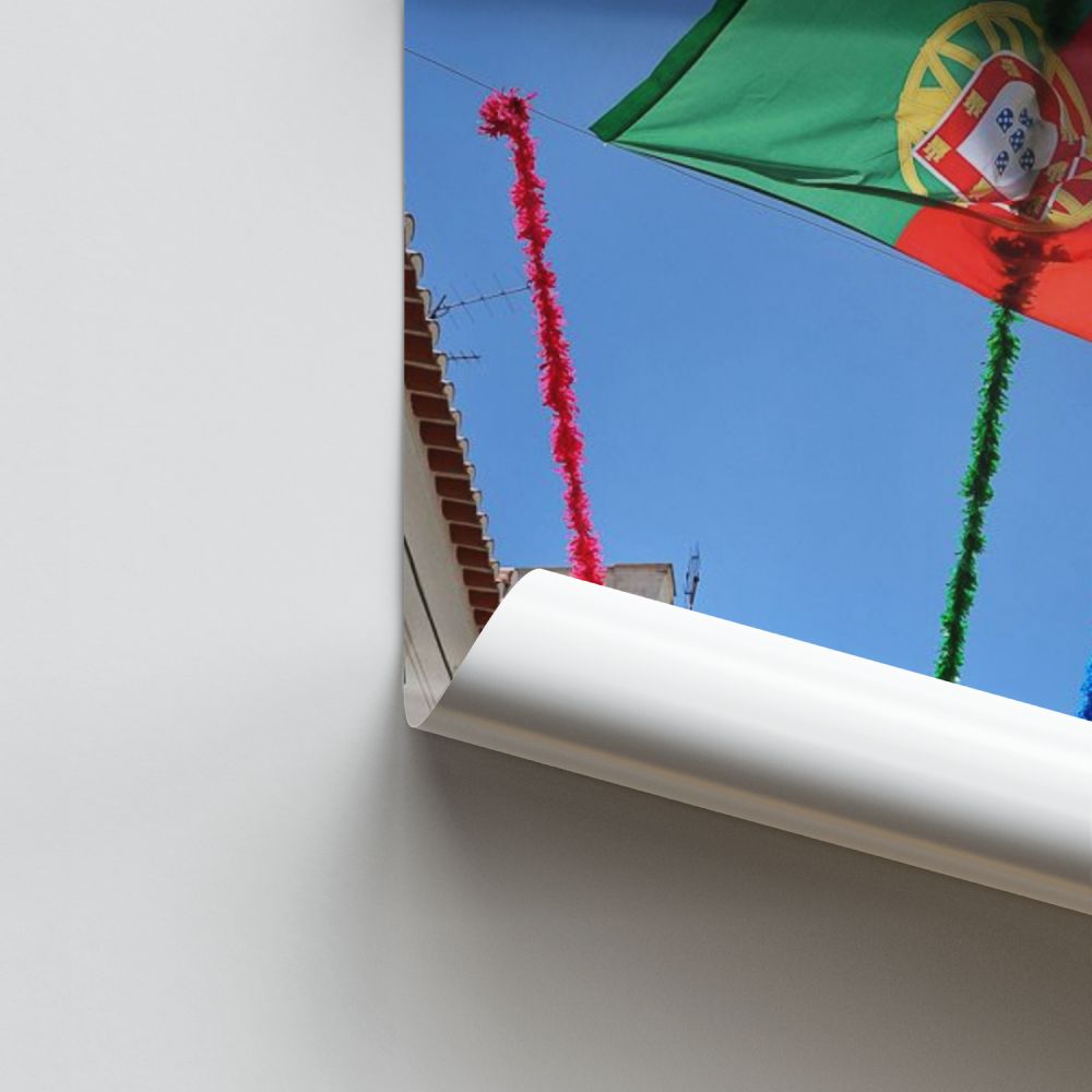 Poster mit Portugal-Flagge