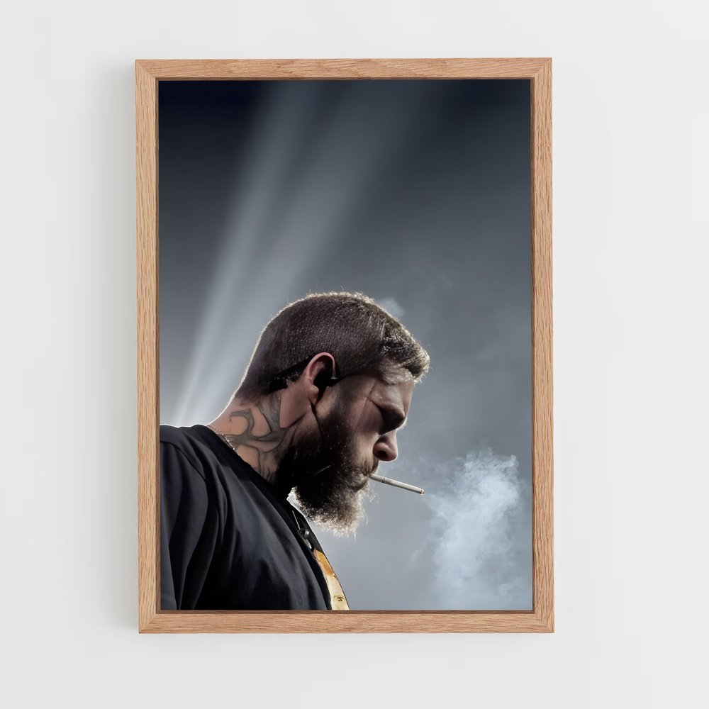 post-malone-15 cadre Bois clair