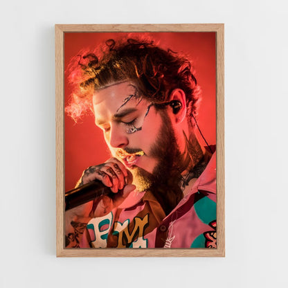 post-malone-3 cadre Bois clair