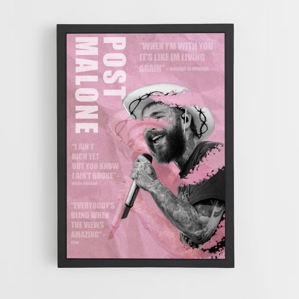 Plakatpost Malone Rose