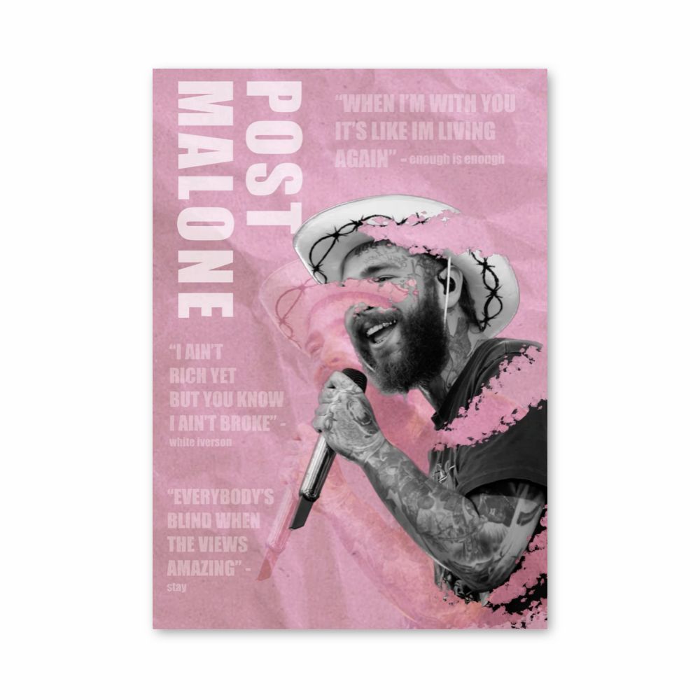 Plakatpost Malone Rose