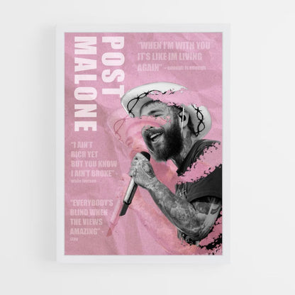 Plakatpost Malone Rose